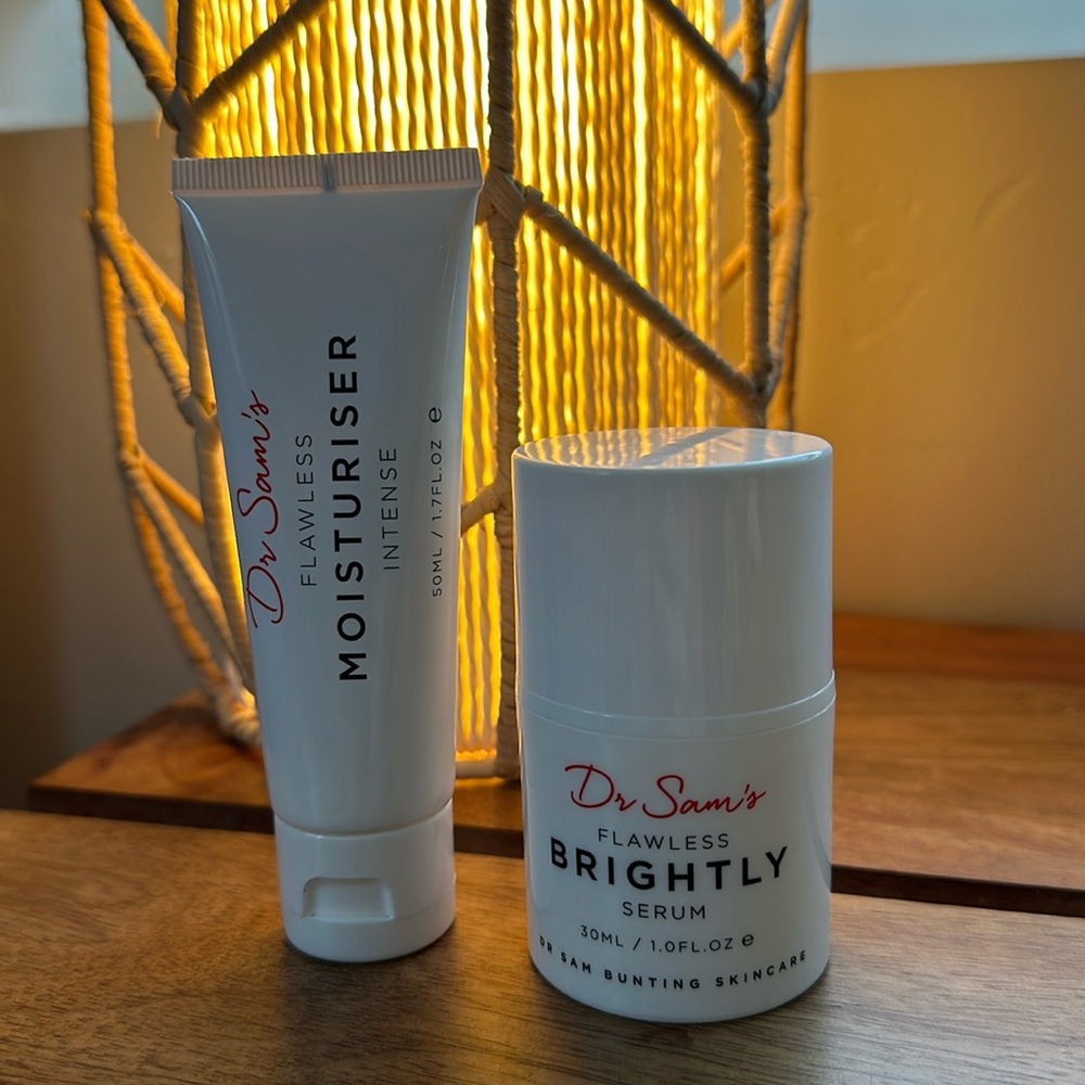 Dr. Sam’s Flawless Brightly Serum 30ml and Flawless Moisture Intense 50ml